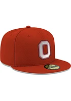 New Era Ohio State Buckeyes Mens Red 59FIFTY Fitted Hat