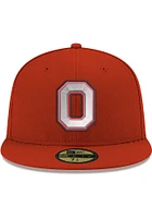 New Era Ohio State Buckeyes Mens Red 59FIFTY Fitted Hat