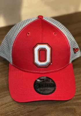 New Era Ohio State Buckeyes Trucker 9FORTY Classic Adjustable Hat - Red