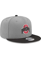 New Era Ohio State Buckeyes Grey 9FIFTY Mens Snapback Hat