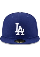 New Era Los Angeles Dodgers Mens Blue Icy Side Patch 59FIFTY Fitted Hat