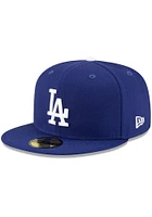 New Era Los Angeles Dodgers Mens Blue Icy Side Patch 59FIFTY Fitted Hat