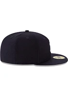 New Era York Yankees Mens Navy Blue Wool 59Fifty Fitted Hat