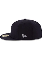 New Era York Yankees Mens Navy Blue Wool 59Fifty Fitted Hat