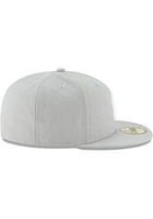 New Era York Yankees Mens Grey MLB Basic 59FIFTY Fitted Classic Hat