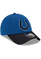 New Era Indianapolis Colts 2021 Sideline Road Stretch 9FORTY Adjustable Hat - Blue