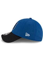 New Era Indianapolis Colts 2021 Sideline Road Stretch 9FORTY Adjustable Hat - Blue