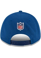 New Era Indianapolis Colts 2021 Sideline Road Stretch 9FORTY Adjustable Hat - Blue