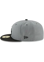 New Era Los Angeles Dodgers Mens Grey 2T Basic 59FIFTY Fitted Hat