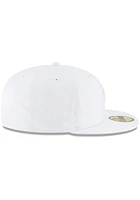New Era Los Angeles Dodgers Mens White Tonal Basic 59FIFTY Fitted Hat