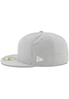 New Era Los Angeles Dodgers Mens Grey Basic 59FIFTY Fitted Hat
