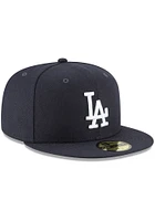 New Era Los Angeles Dodgers Mens Navy Blue Basic 59FIFTY Fitted Hat