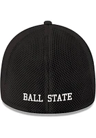 New Era Ball State Cardinals Mens Black GCP Neo 39THIRTY Flex Hat