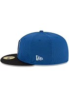 New Era Indianapolis Colts Mens Blue 2021 Sideline Road 59FIFTY Fitted Hat