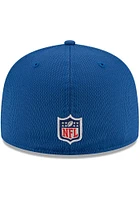 New Era Indianapolis Colts Mens Blue 2021 Sideline Road 59FIFTY Fitted Hat