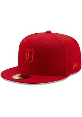 New Era Detroit Tigers Mens Red Color Pack 59FIFTY Classic Fitted Hat