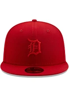 New Era Detroit Tigers Mens Red Color Pack 59FIFTY Classic Fitted Hat