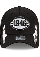 New Era Cleveland Browns Mens Black 2021 Sideline Home 39THIRTY Flex Hat