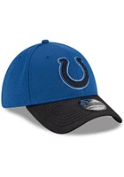 New Era Indianapolis Colts Mens Blue 2021 Sideline Road 39THIRTY Flex Hat