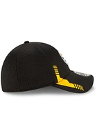 New Era Pittsburgh Steelers Mens Black 2021 Sideline Home 39THIRTY Classic Flex Hat