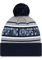 New Era Sporting Kansas City Navy Blue Cheer Mens Knit Hat