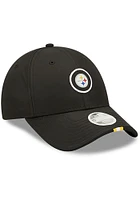 New Era Pittsburgh Steelers Black Logo Sleek 9FORTY Womens Adjustable Hat
