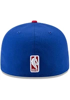 New Era Detroit Pistons Mens Blue 2T 59FIFTY Fitted Hat