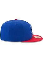 New Era Detroit Pistons Mens Blue 2T 59FIFTY Fitted Hat
