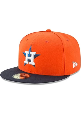 New Era Houston Astros Mens Orange ALT 2017 59FIFTY Fitted Hat