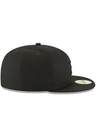 New Era Houston Astros Mens Black on Basic 59FIFTY Fitted Hat
