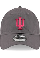 New Era Indiana Hoosiers Indiana Hoosiers Gray GCP 9TWENTY Adjustable Hat - Grey