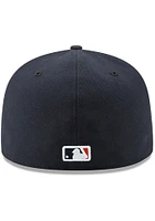 New Era Houston Astros Mens Blue 2T Road 2017 59FIFTY Fitted Hat