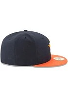 New Era Houston Astros Mens Blue 2T Road 2017 59FIFTY Fitted Hat