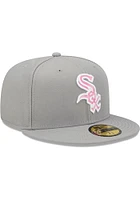 New Era Chicago White Sox Mens Grey 2022 Mothers Day 59FIFTY Fitted Hat