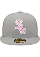 New Era Chicago White Sox Mens Grey 2022 Mothers Day 59FIFTY Fitted Hat