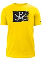 New Era Pittsburgh Pirates Gold Flag Short Sleeve T Shirt