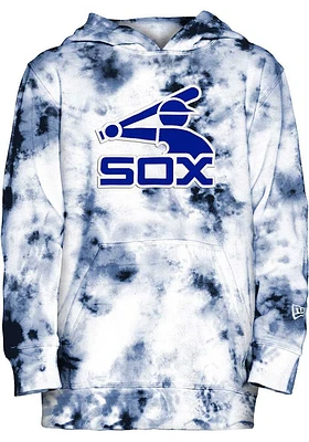 New Era Chicago White Sox Mens Navy Blue TEAM COLOR TIE DYE Fashion Hood