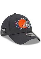 New Era Cleveland Browns Mens Grey 2021 Crucial Catch 39THIRTY Flex Hat