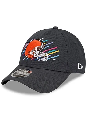 New Era Cleveland Browns 2021 Crucial Catch Stretch 9FORTY Adjustable Hat - Grey
