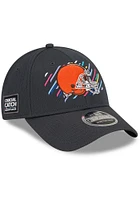 New Era Cleveland Browns 2021 Crucial Catch Stretch 9FORTY Adjustable Hat - Grey