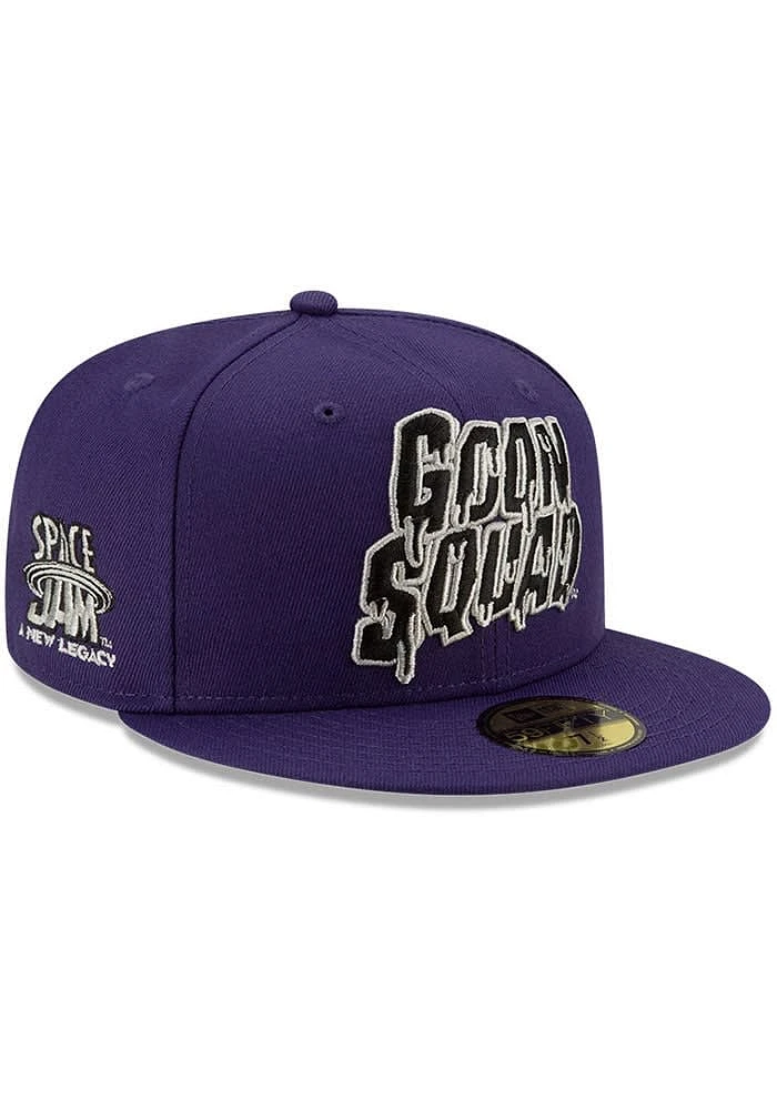 New Era NBA Gear Mens Purple GCP Space Jam Goon Squad 59FIFTY Fitted Hat