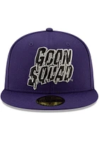 New Era NBA Gear Mens Purple GCP Space Jam Goon Squad 59FIFTY Fitted Hat