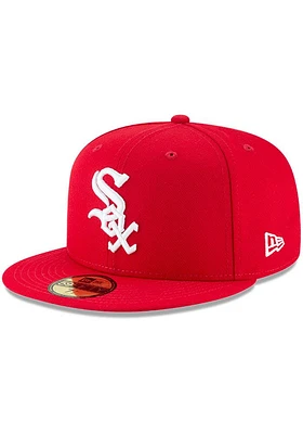 New Era Chicago White Sox Mens Red Chi 59FIFTY Fitted Hat