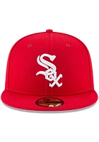 New Era Chicago White Sox Mens Red Chi 59FIFTY Fitted Hat