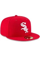 New Era Chicago White Sox Mens Red Chi 59FIFTY Fitted Hat
