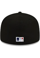 New Era Miami Marlins Mens Black World Series Patch Up 59FIFTY Fitted Hat
