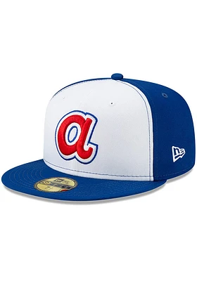 New Era Atlanta Braves Mens Blue ATL MLB21 TBTC 59FIFTY Fitted Hat
