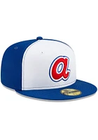 New Era Atlanta Braves Mens Blue ATL MLB21 TBTC 59FIFTY Fitted Hat