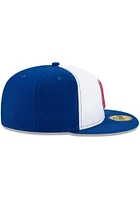 New Era Atlanta Braves Mens Blue ATL MLB21 TBTC 59FIFTY Fitted Hat