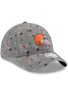 New Era Cleveland Browns Grey JR Blossom 9TWENTY Youth Adjustable Hat